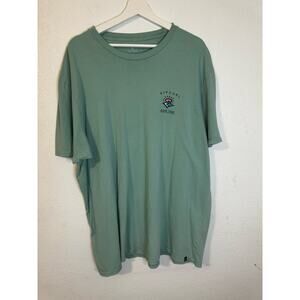 Rip Curl Ron Jon Surf Shop Graphic T Shirt Mens Green Short‎ Sleeve xxl